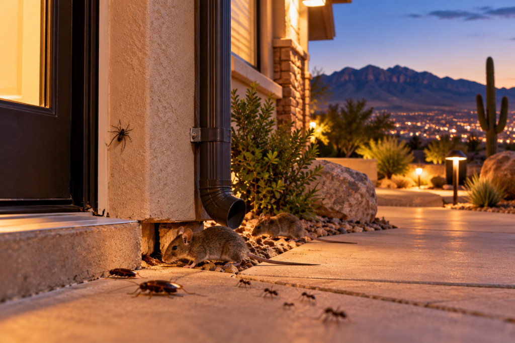 Why Cooler El Paso Nights Push Pests Toward Your Home